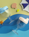 150ml Baby Learning Drinking Bottle Novelty Wine Glass Shaped Sippy Cup with Lid Kids Toldder Nursing Bottle Infant Feeding Cups