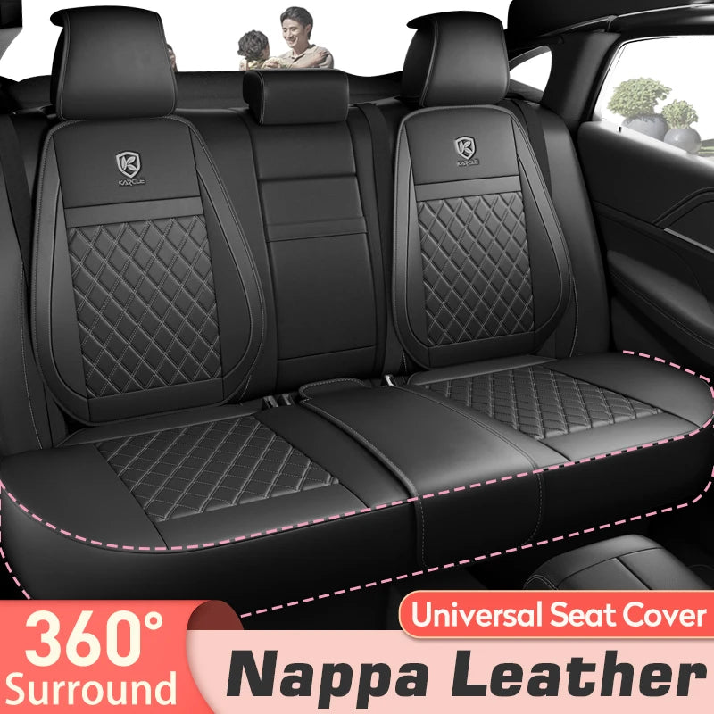 Leather Car Seat Covers Universal PU Cars Seat Cushion Cover Automobiles Seat Protector Waterproof Car Chair Pad Mat