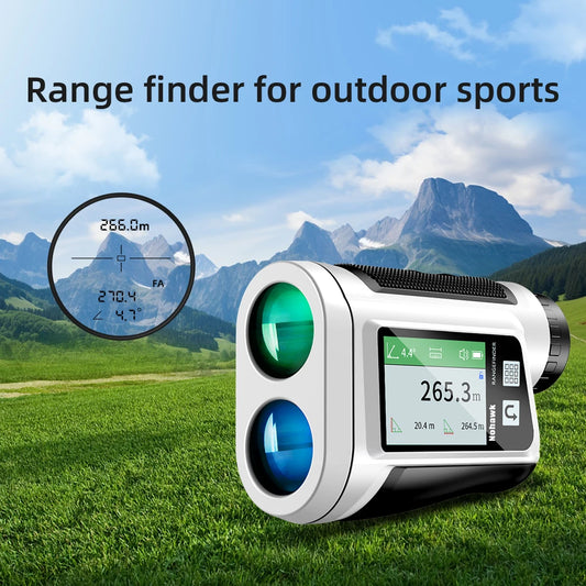 Golf Rangefinder with Slope and Pin Lock Vibration Distance Meter with Rechargeable Battery Laser Range Finder