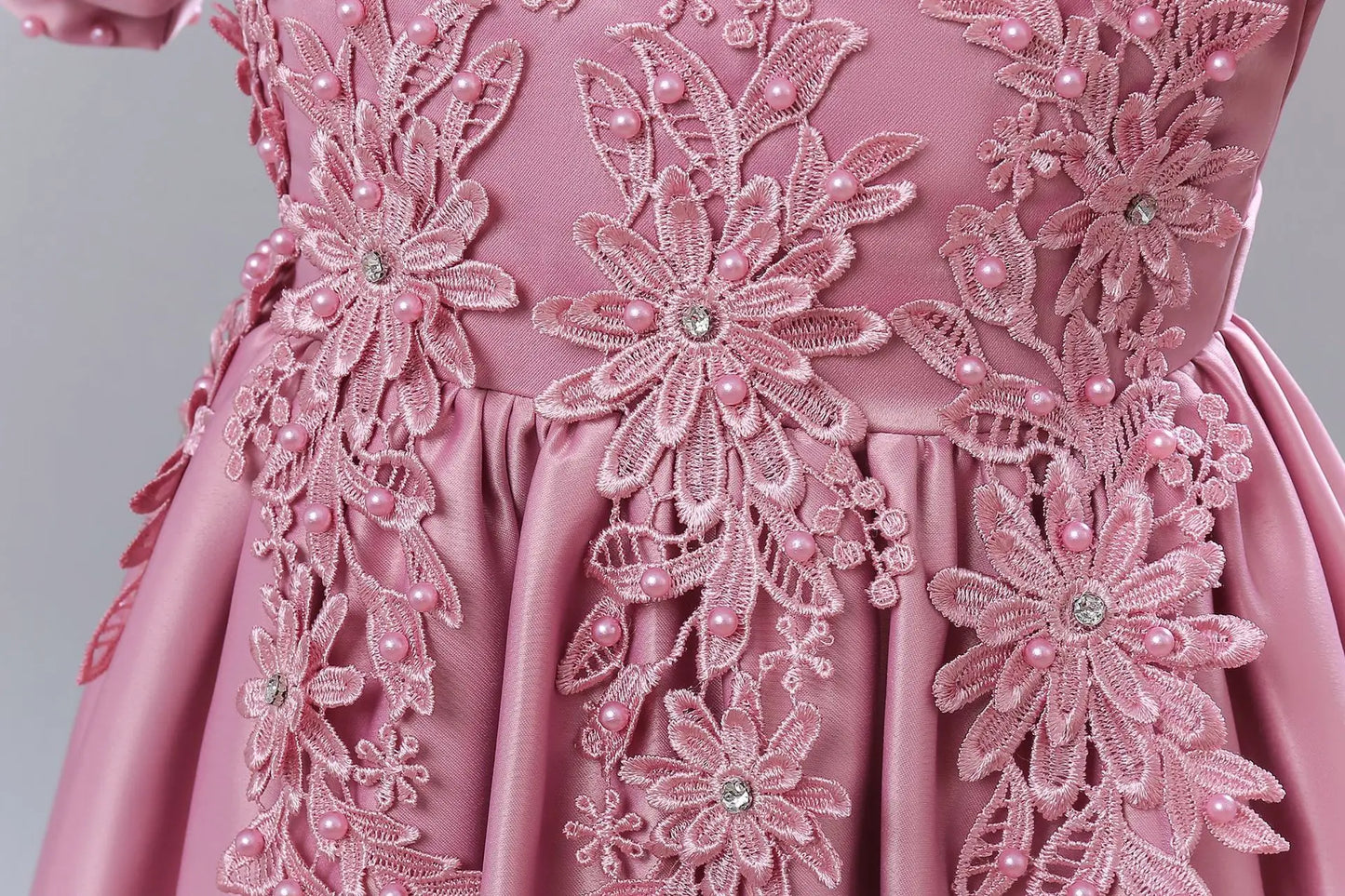Princess Dress for Girls - Short Sleeve Party Gown for Christmas/School Events | Flower Girl Pageant Dress
