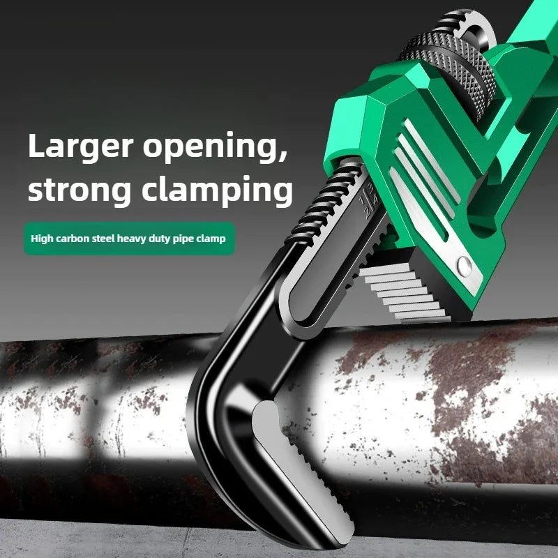 10/12/14/18 Inch Pipe Wrench Universal Monkey Spanner Multi-function plumbing Hand Nut Sink Wrench Pipe Large Open Spanner