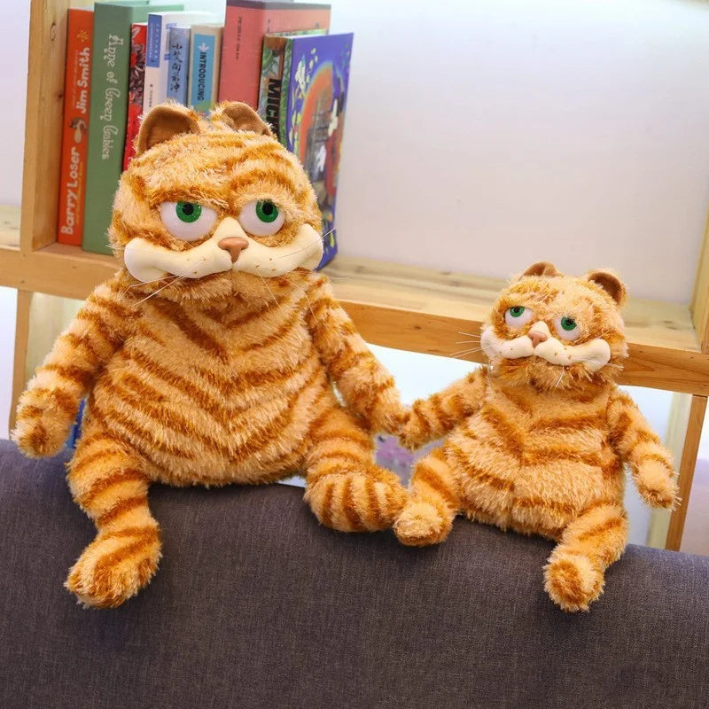 30cm Cute Orange Tabby Cat Plush Toy Soft Stuffed Animal