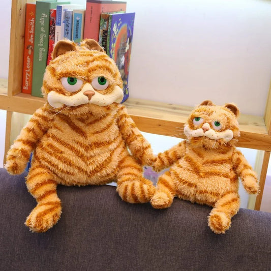 30cm Cute Orange Tabby Cat Plush Toy Soft Stuffed Animal