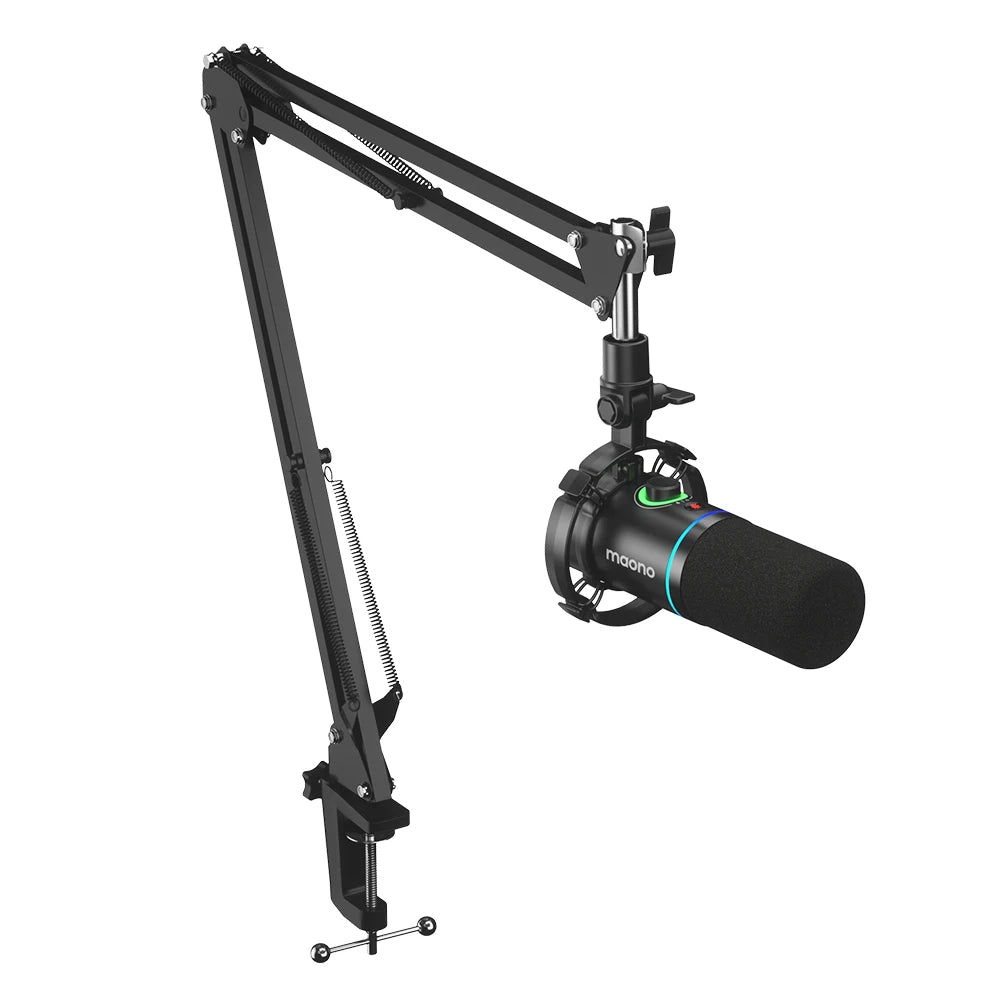 XLR USB Dynamic Microphone For Gaming Recording Streaming Youtube Metal Mic With Software Tap-to-Mute Gain Knob PD200X