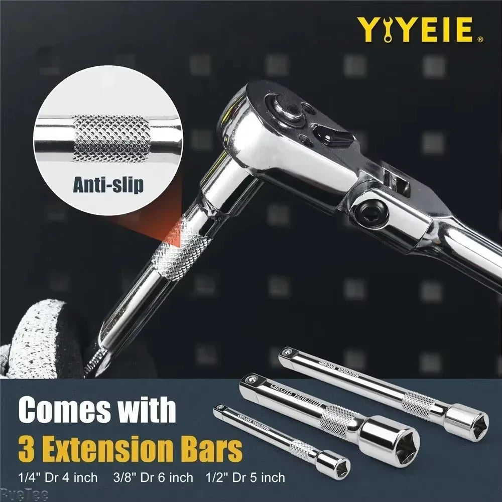 6pcs Flex Head Ratchet Set 1/4