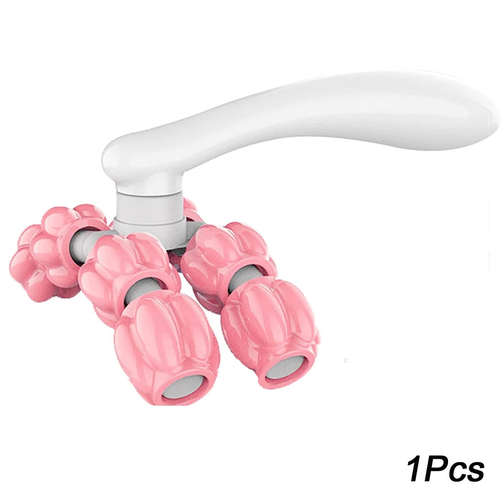 Y-shaped 8-bead massager Hand Held Massager Massager Roller for Hand Muscle Back Neck Foot Shoulder Leg Pain Relief Massage Tool