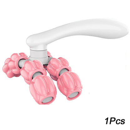 Y-shaped 8-bead massager Hand Held Massager Massager Roller for Hand Muscle Back Neck Foot Shoulder Leg Pain Relief Massage Tool