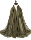 Cotton Hijabs Scarf Muslim Islamic Headscarf For Women Lady Soft Cotton Linen Tassel Sequins Islamic Hijab Shawl Wraps