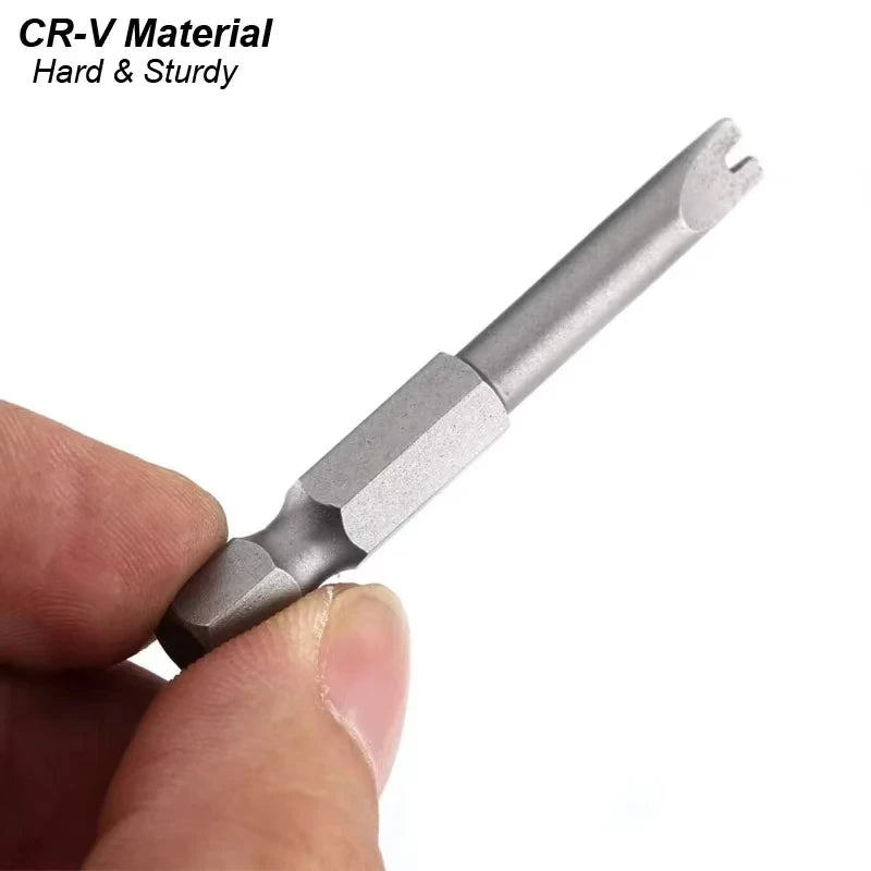 Precision Y U Shaped Triangle Screwdriver  Bit 1/4in Inner Cross Three Points Screw Driver Security Tip For Power Drill