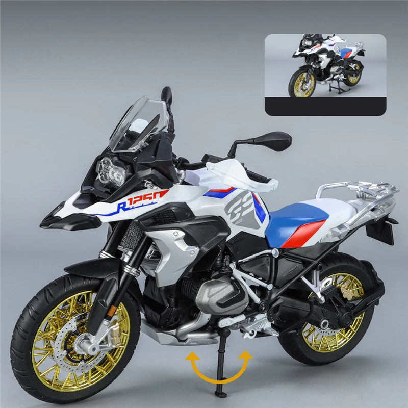 Diecast R1250 GS Adventure Motorcycle Model 1 to 9 Scale