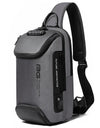Multi functional Men's Oxford Crossbody Bag Anti-theft Shoulder Bags Short Trip Messenger USB Charging Chest Bag Pack