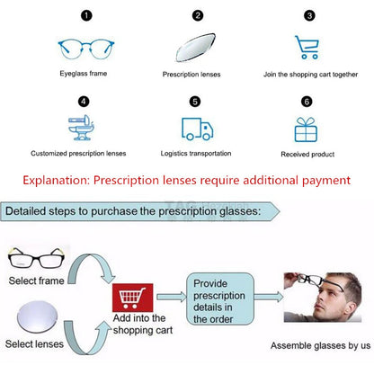 Vintage Acetate Glasses Frame Square Prescription Myopia Eyeglasses Frame Retro Luxury Brand Designer Spectacles