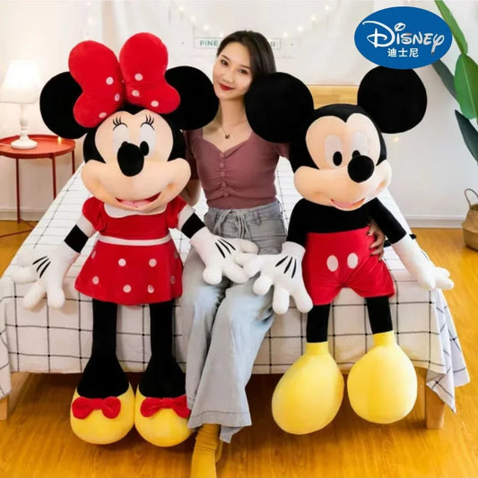 Cartoon Mouse Plush Doll Super Soft Crystal Velvet Pillow