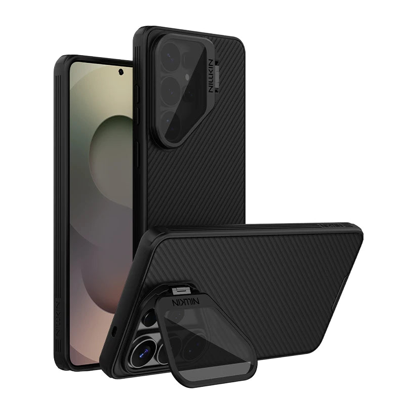 Magnetic CamShield Prop Case for Samsung Galaxy S26 Ultra – Camera Protection Bracket PC + TPU Back Cover