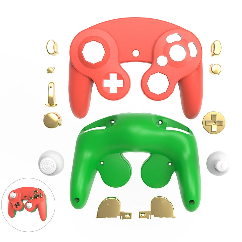 Replacement Shell & Buttons for GameCube Controller – Custom DIY Housing Case, Multiple Colors