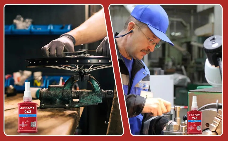 243 15ml, fast drying strong thread locking adhesive, high temperature anaerobic adhesive, suitable for automotive, machinery, steel frame locking, factory direct sales