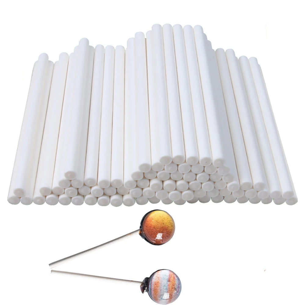 100Pcs Eco-friendly Solid Paper Lollipop Sticks Cake Pop Sucker Sticks For Chocolate Sugar Candy Lollypop DIY Mold 10/15cm 10PCS