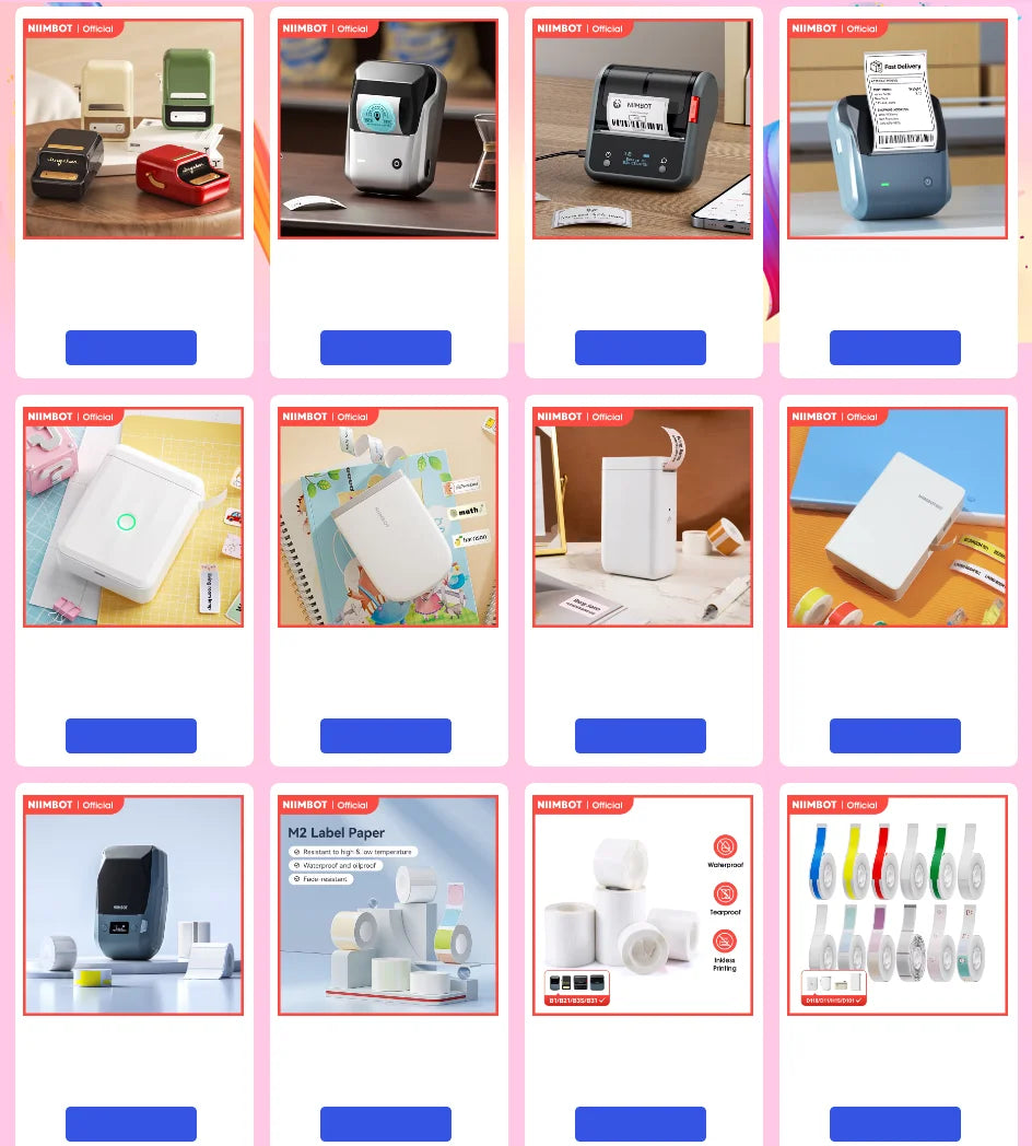 D11 Mini Thermal Label Printer 300DPI, Bluetooth Wireless Sticker Maker Portable Inkless Label Printer for Home & Office