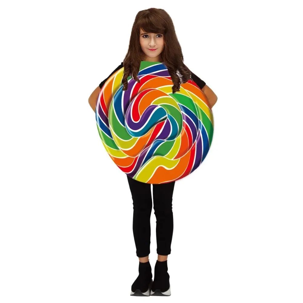 Lollipop Role Playing COS Costume Boban Sugar Family Party Costume Candy Parent Child Costume