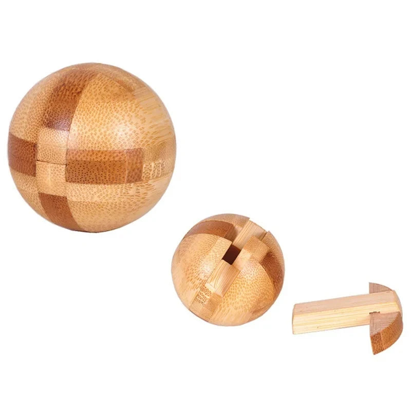 Wooden Kong Ming Lock Lu Ban Lock IQ Brain Teaser Puzzle Games  3D Puzzles for Adults Montessori Educational Toys