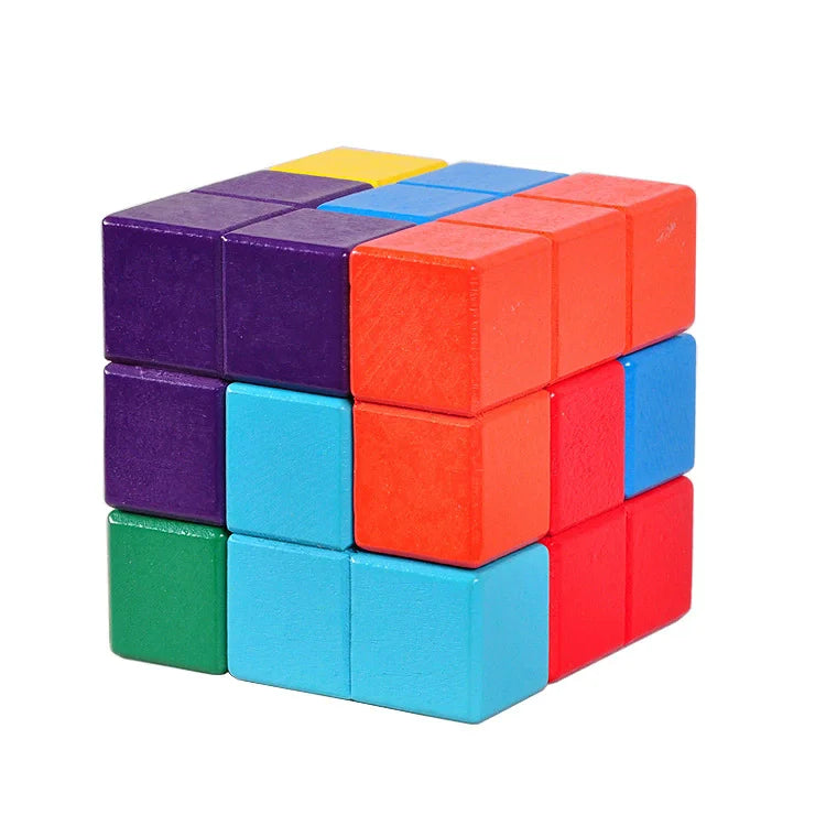 Wooden Kong Ming Lock Lu Ban Lock IQ Brain Teaser Puzzle Games  3D Puzzles for Adults Montessori Educational Toys