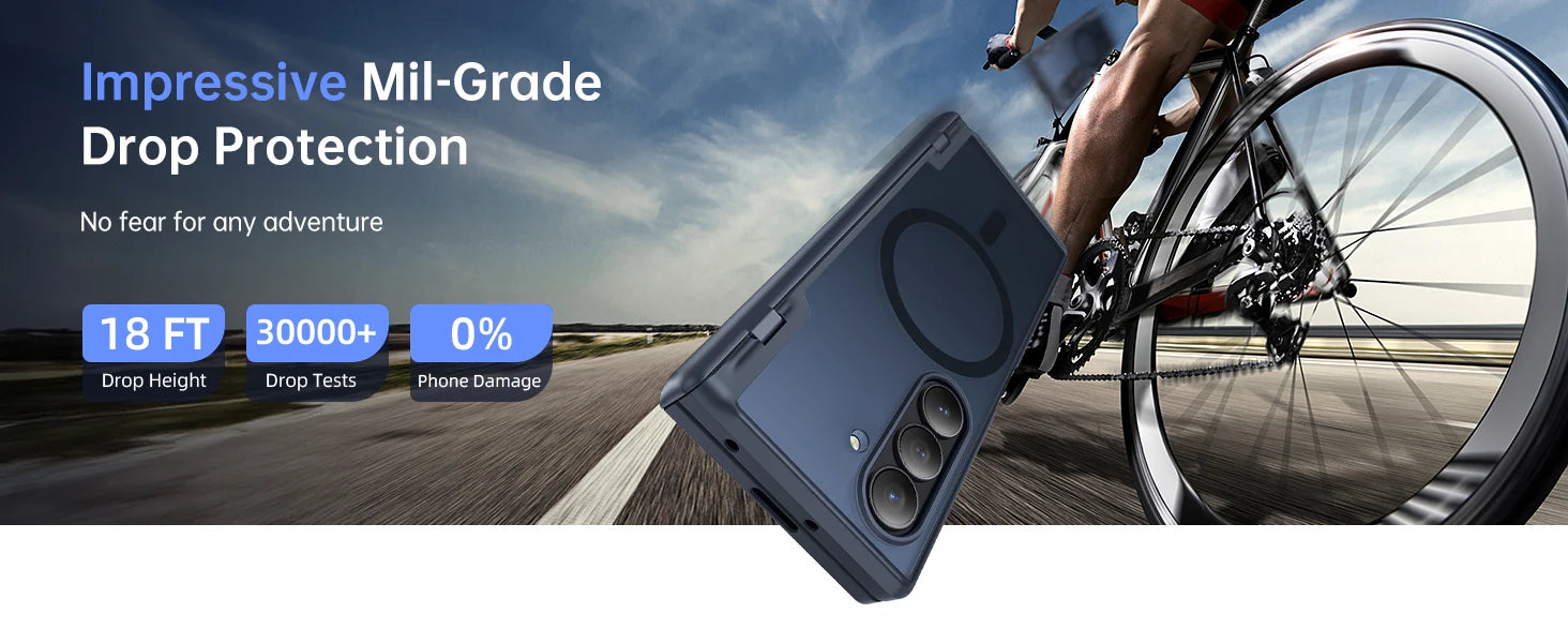 for Z Fold 7 Case with Privacy Screen Protector Full-Body Slim Coverage Hinge Protection Shockproof Phone Cover