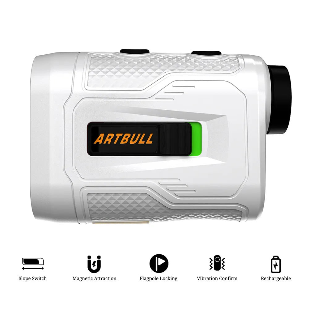 6X Rechargeable Golf Laser Rangefinder 1000m With Slope Flag Lock Magnet And Vibration
