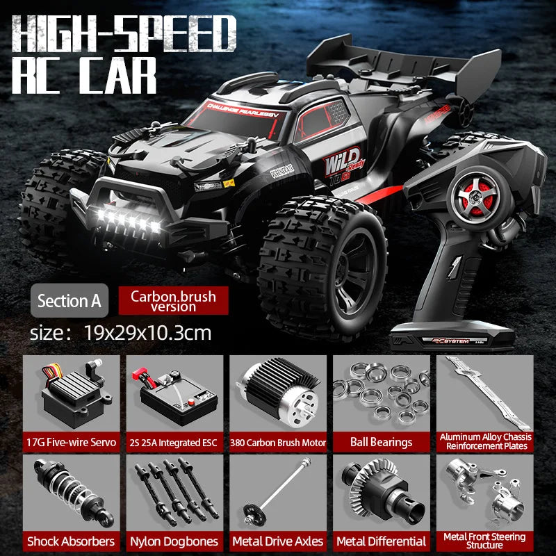 1 to 18 Scale 4WD High Speed Remote Control Monster Truck