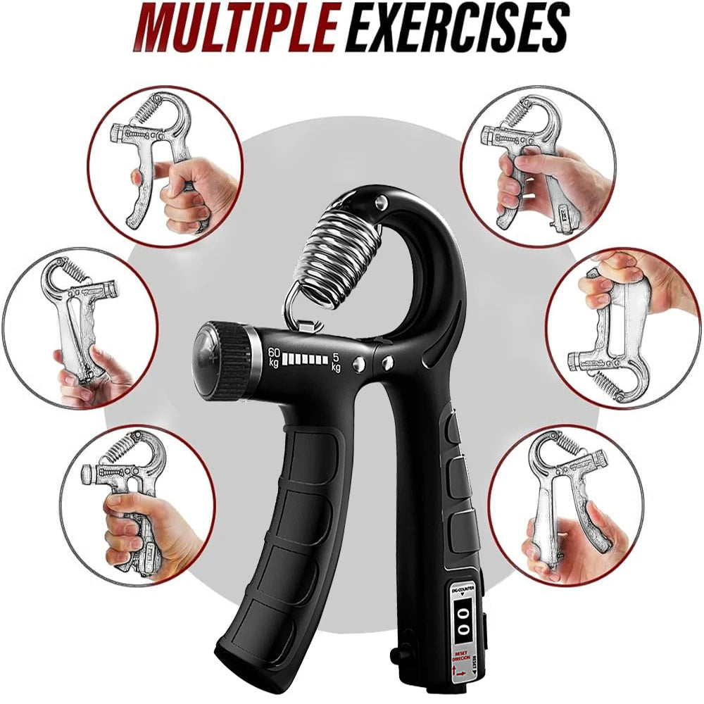 Hand Grip Strengthener, Grip Strength Trainer,Adjustable Resistance,Forearm Strengthener, Perfect for Musicians Athletes