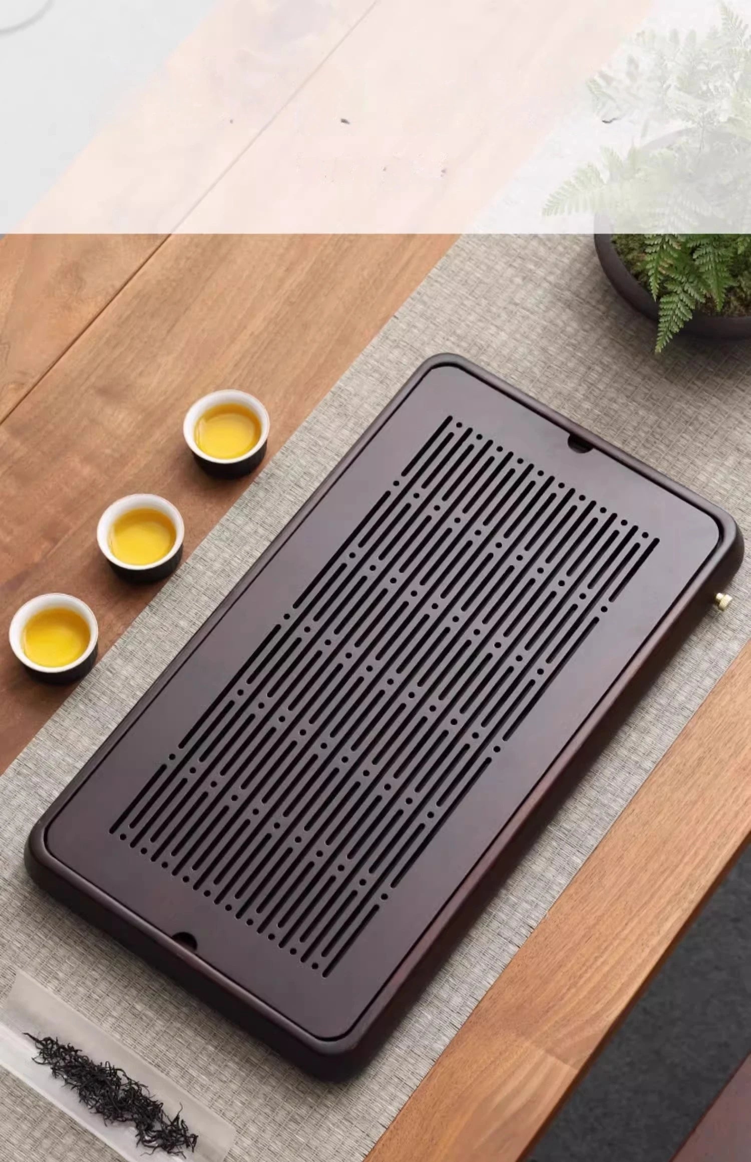 Home And Kitchen Wooden Tray Rectangle Bamboo Tea Tray For Chaban Tea Table Coffee And Tea Tools  Decorative Tray