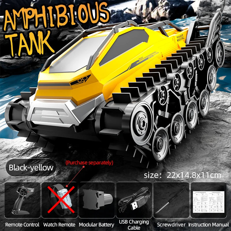 4WD RC Car 2.4G Amphibious 4 Wheel Remote Control Truck Climbing Off Road Waterproof Armored Vehicles 's Toys