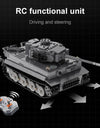 925pcs Ww2 Military Army 1:35 Sd.Kfz.181 Tiger Tank City Remote Control Building Blocks Weapon Bricks RC Vehicle Toys