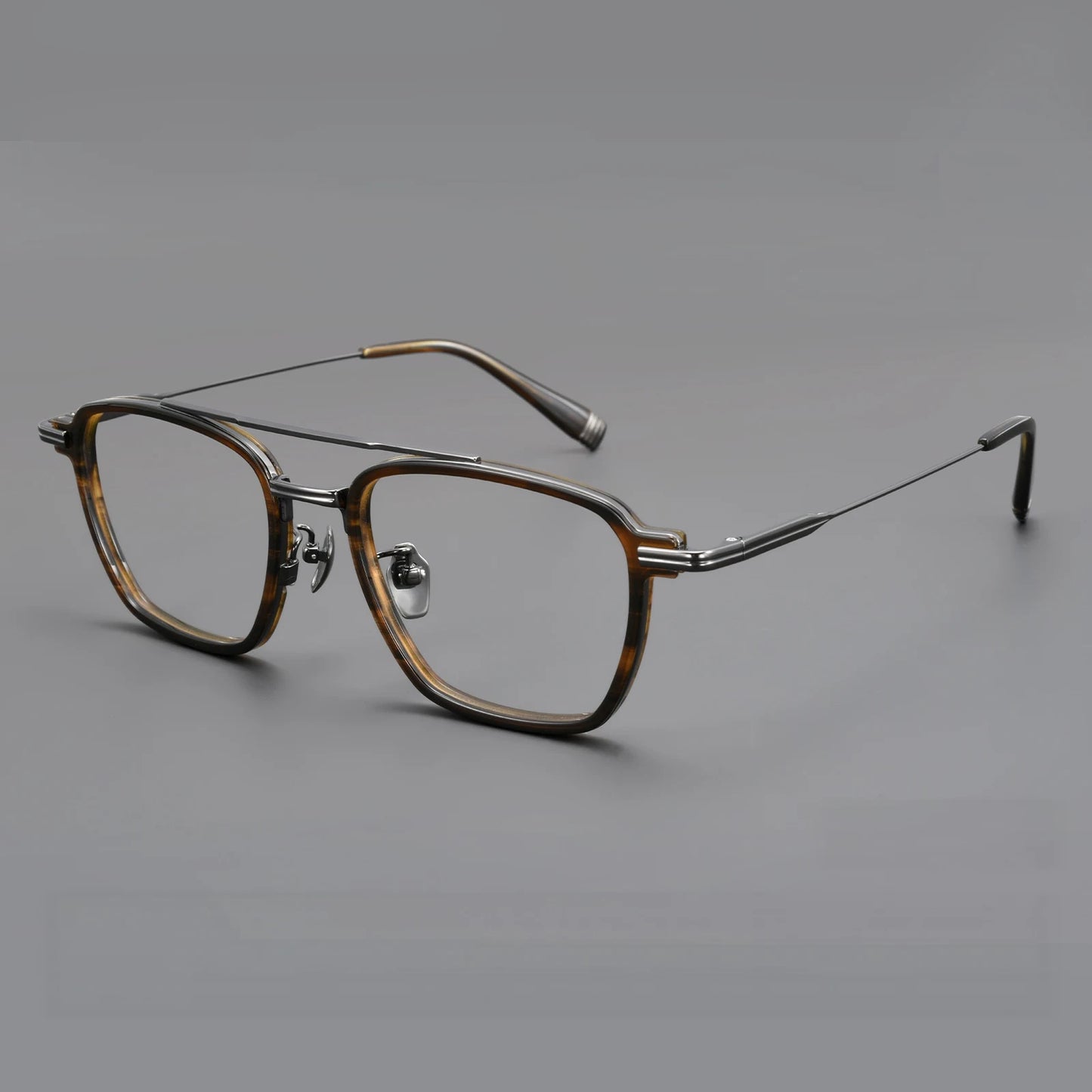 Luxury Lightweight Titanium Pilot Double Bridge Eyeglasses Frames