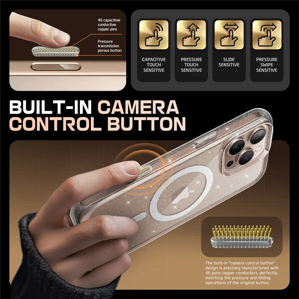 For iPhone 16 Pro Case with Camera Control Capture Button UB Mag Series Slim Protective  MagSafe Phone Case