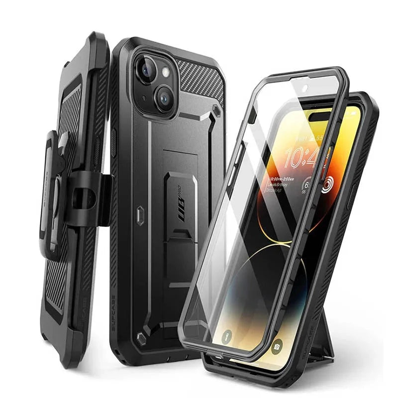 For iPhone 15 Case 6.1" (2023 Release) UB Pro Full-Body Rugged Heavy Duty Rugged Case with Built-in Screen Protector