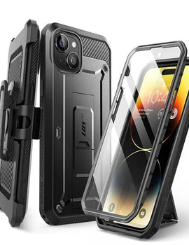 For iPhone 15 Case 6.1" (2023 Release) UB Pro Full-Body Rugged Heavy Duty Rugged Case with Built-in Screen Protector