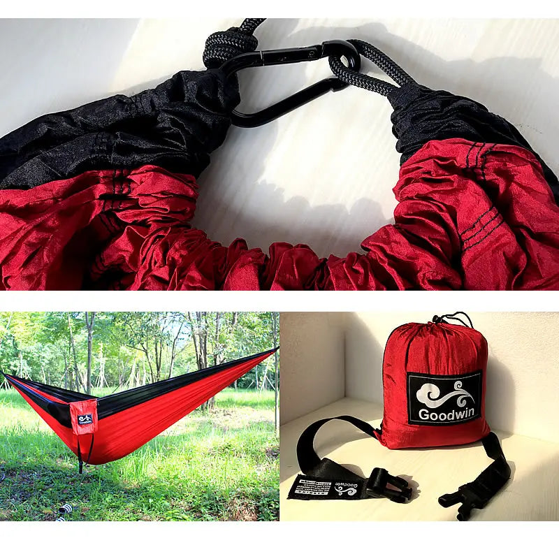 Portable Large Hammock 300x200cm Beach Hanging Bed for Camping Gear outdoor Swings Nylon Parachute Double Person Travel