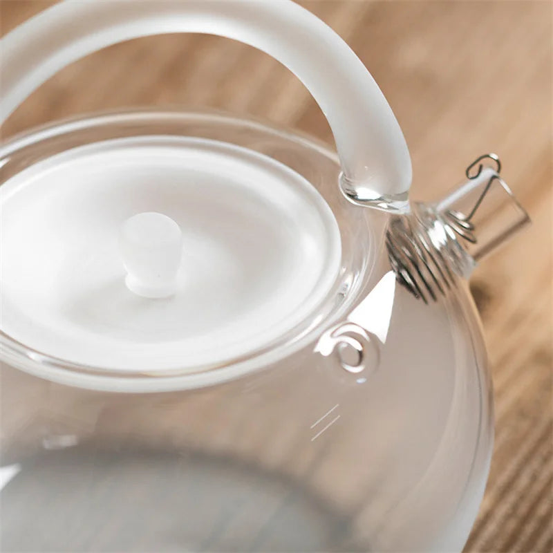 780ml Japanese Style Glass Teapot With Filter Cloud and Mist Tea Pot Can be Electric Pottery Stove Kettle Brewing Tea Set