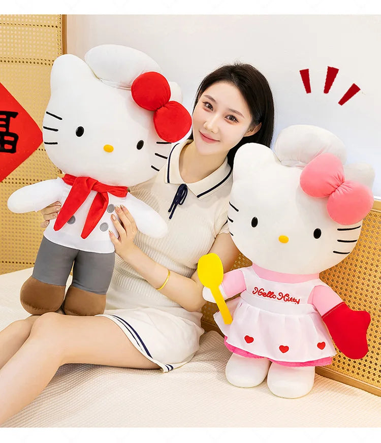 Cute Cat Character Plush Stuffed Doll Pillow Toy