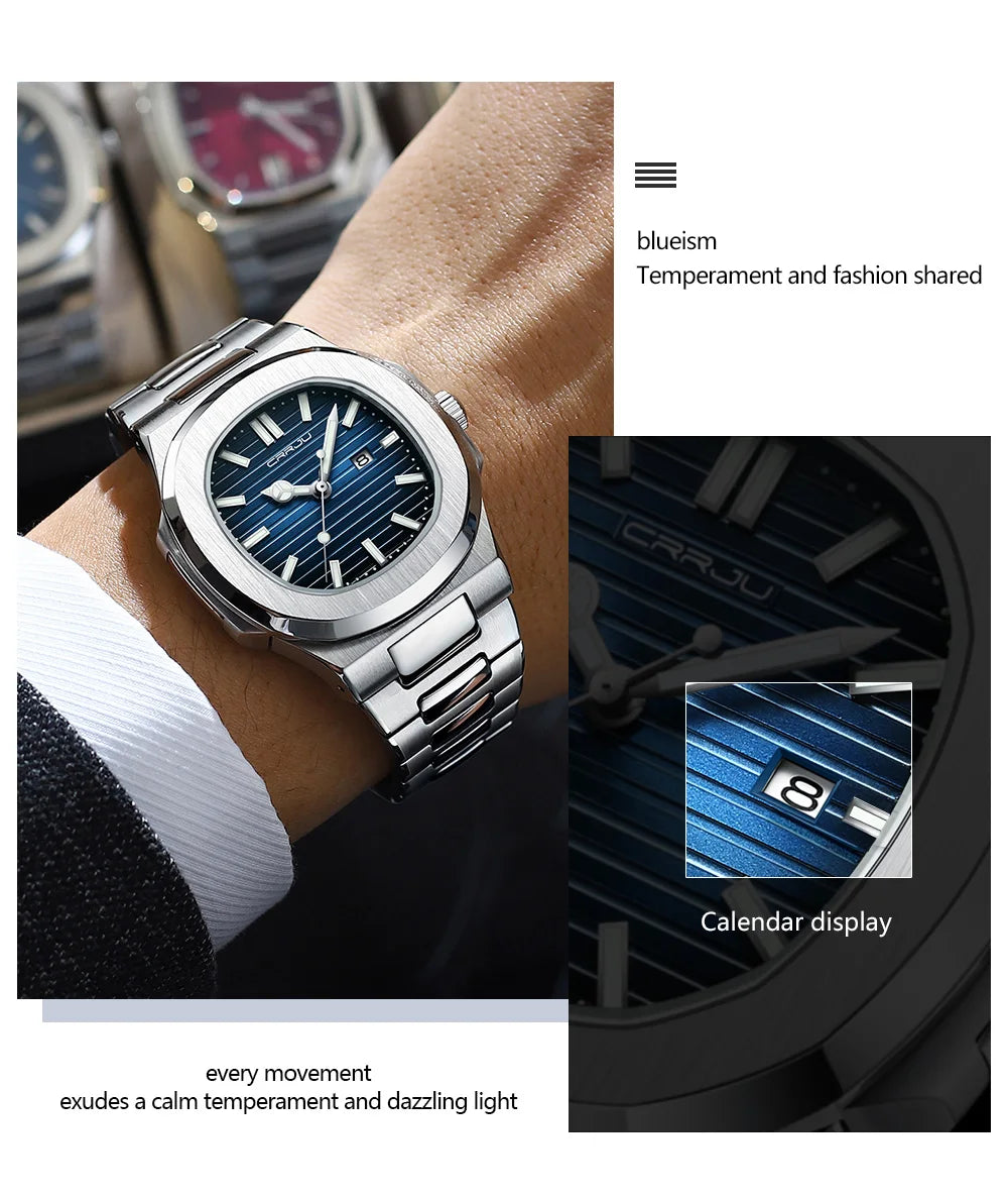Men Watch Luxury Top Brand Quartz Watches Business Simple Ultra Thin Luminous Wristwatch Men's Clock Reloj Hombre