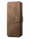 Flip Leather Wallet Case for iPhone 16 15 Pro Max 14 Plus 16E Magsafe Magnetic Detachable Card Slot Holder Cover
