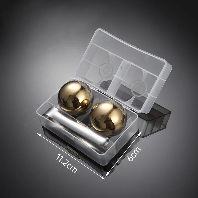 2pcs Large Whiskey Stones Round Stainless Steel Ice Ball Reusable Drink Cooler for Beer Wine Coffee Food Grade Bar Accessories