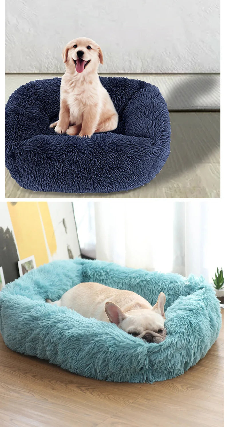 Plush Fluffy Pet Bed Sofa Cushion for Dogs and Cats