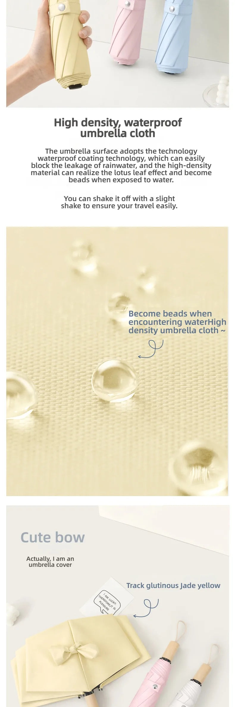 A wooden handle travel camping outdoor sunshade umbrella with high aesthetic value, French retro style umbrella