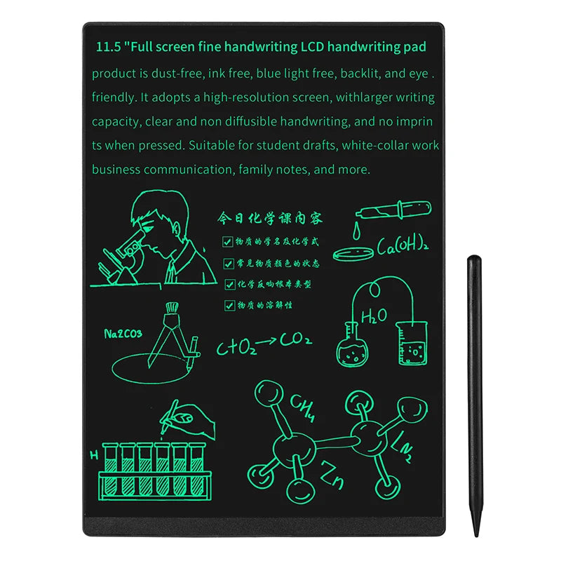 11.5 Inch Full Screen Electronic Drawing Board for  Erasable Magic Blackboard Writing Tablet Graffiti Painting Learn Pad