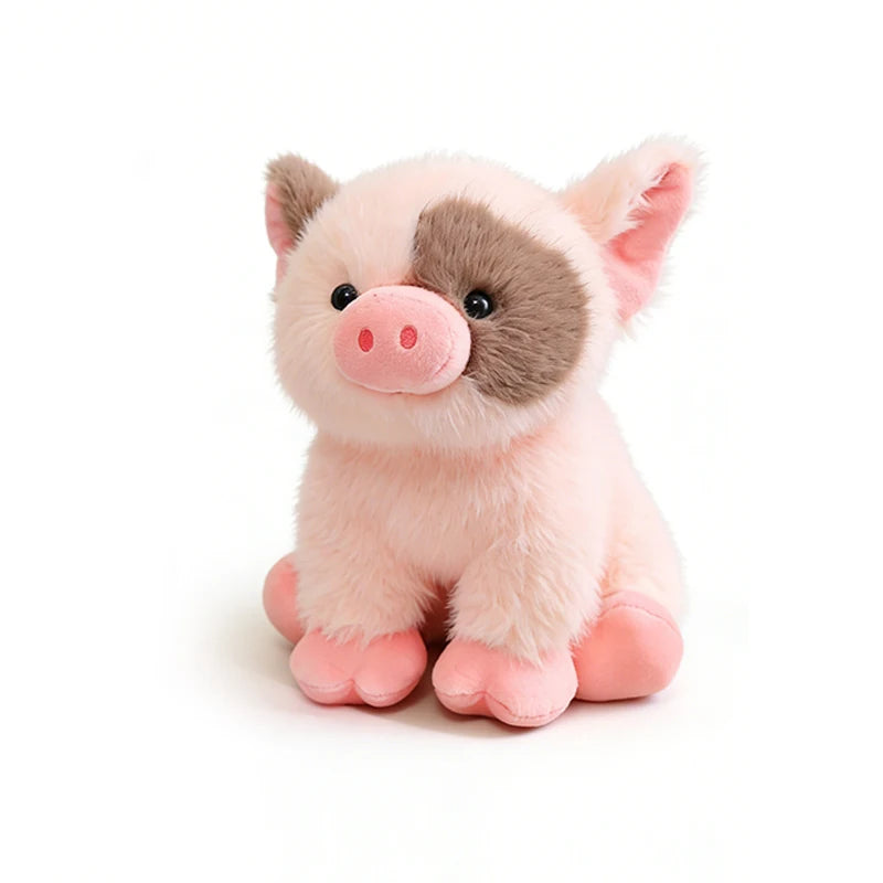 20CM Cute Pink White Pig Plush Toy Doll Soft Stuffed Animal Piggy Fluffy  Sleeping Pillow Birthday Gift Kids Girl Boy Room Decor