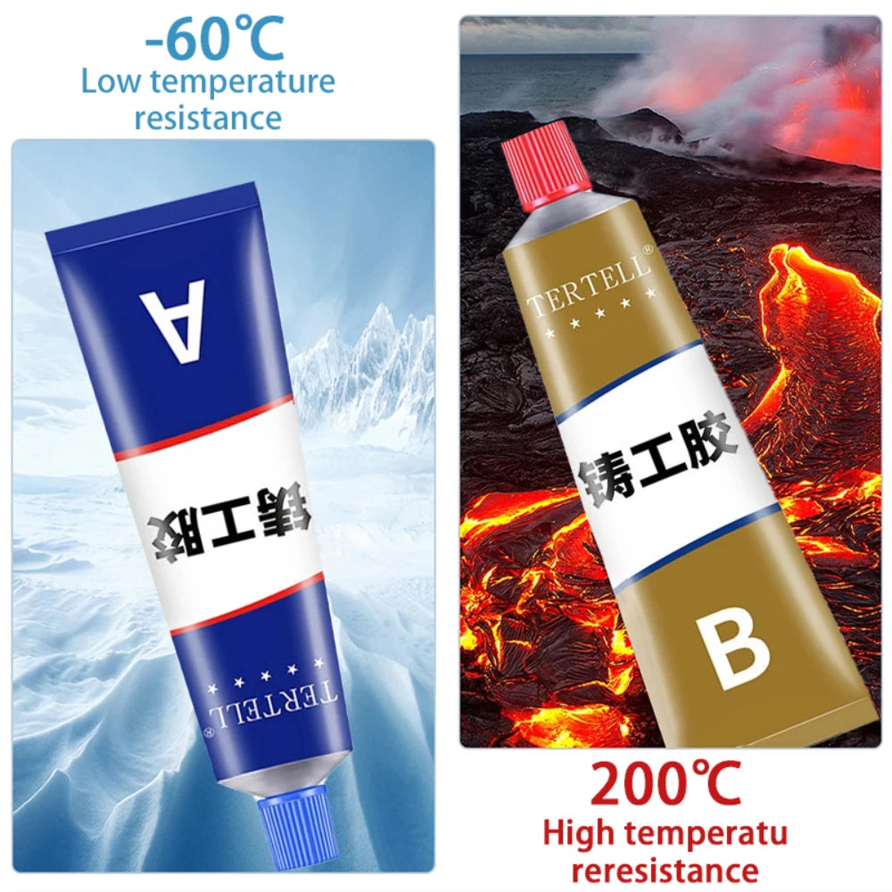 Cold Welding Metal Repair Glue – Heat-Resistant High-Strength AB Epoxy Resin Adhesive