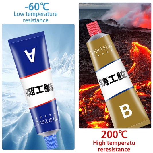 Cold Welding Metal Repair Glue – Heat-Resistant High-Strength AB Epoxy Resin Adhesive