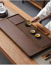 Tea Tray Household Solid Wood Tea Brewing Table Light Luxury High-End Tea Tray Kung Fu Tea Set Office Desk Wooden Tray