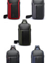 Oxford Trendy Waterproof Materials Men Chest Bag with Large Capacity Fashion Multi-Pockets Slim bag